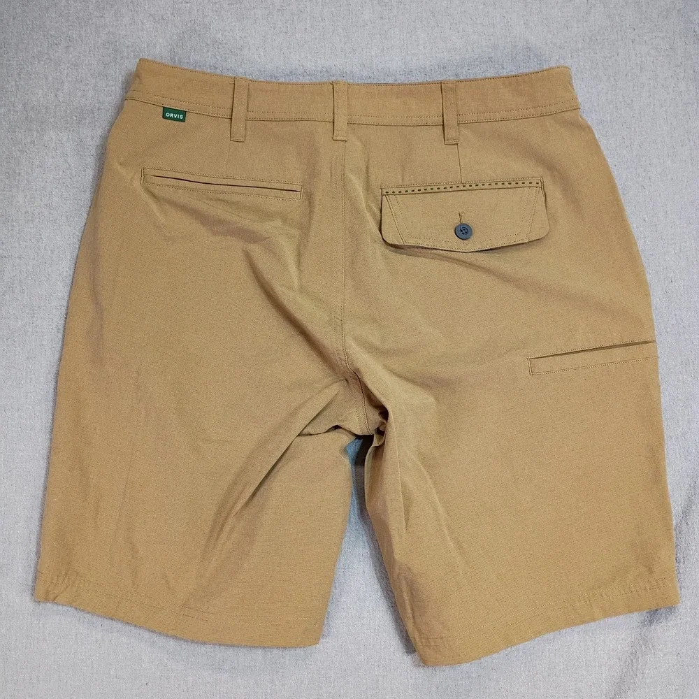 Orvis Men's 32 Escape Shorts Brown Bonefish Gotcha Fly Fishing Stretch 8.5
